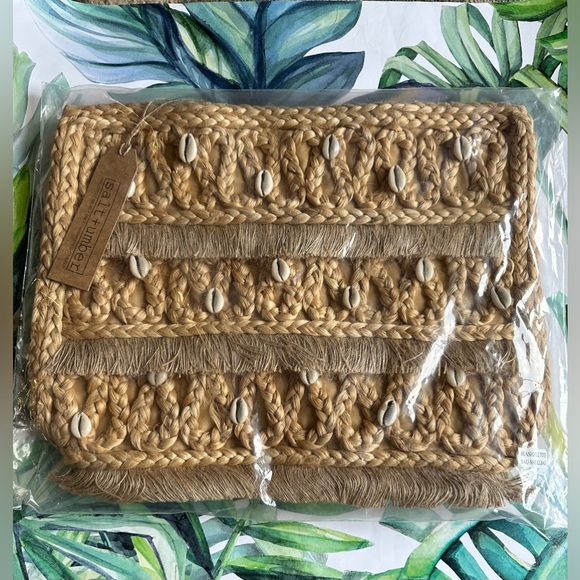 Salt + Umber Isla Jute Seashell Tote - Picture 7 of 9